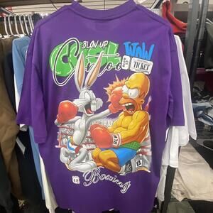 Blow Up “Bugs Bunny vs Homer Simpson” Boxing Tee - XXL